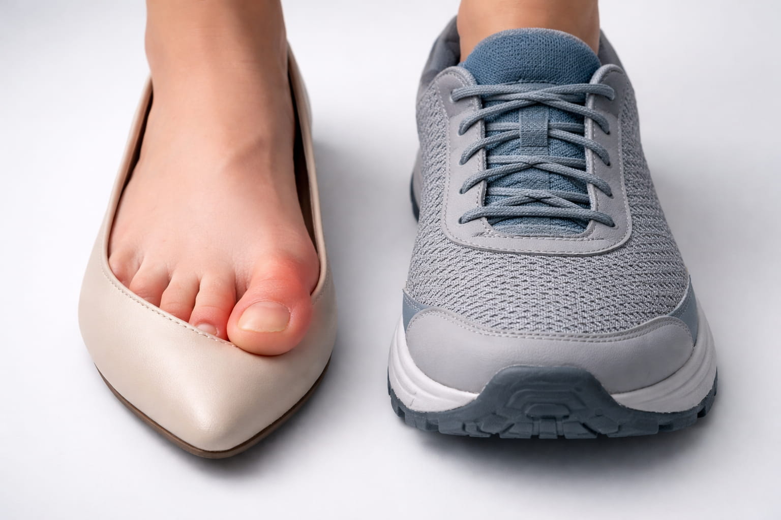 Comparison of tight versus supportive foot pain shoes Edmonton residents should choose