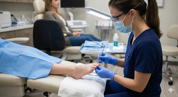 professional ingrown toenail treatment procedure in Edmonton clinic